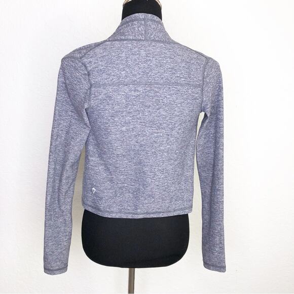 Ivivva girls gray open front tie waist jacket top size 8 - Picture 13 of 13